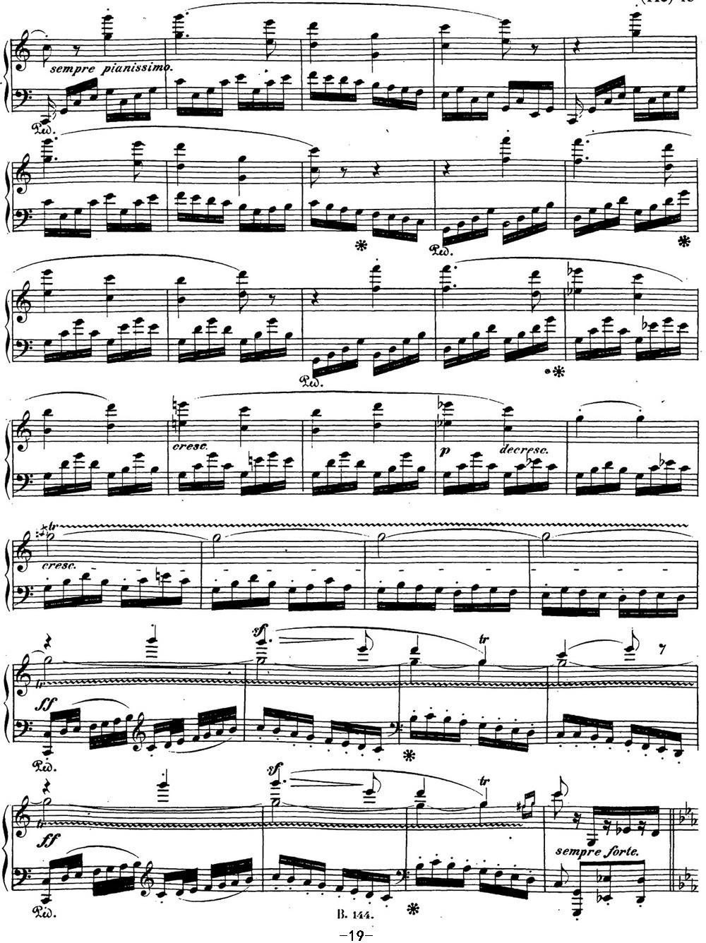 贝多芬钢琴奏鸣曲21 黎明（华尔斯坦） C大调 Op.53 C major钢琴曲谱（图19）
