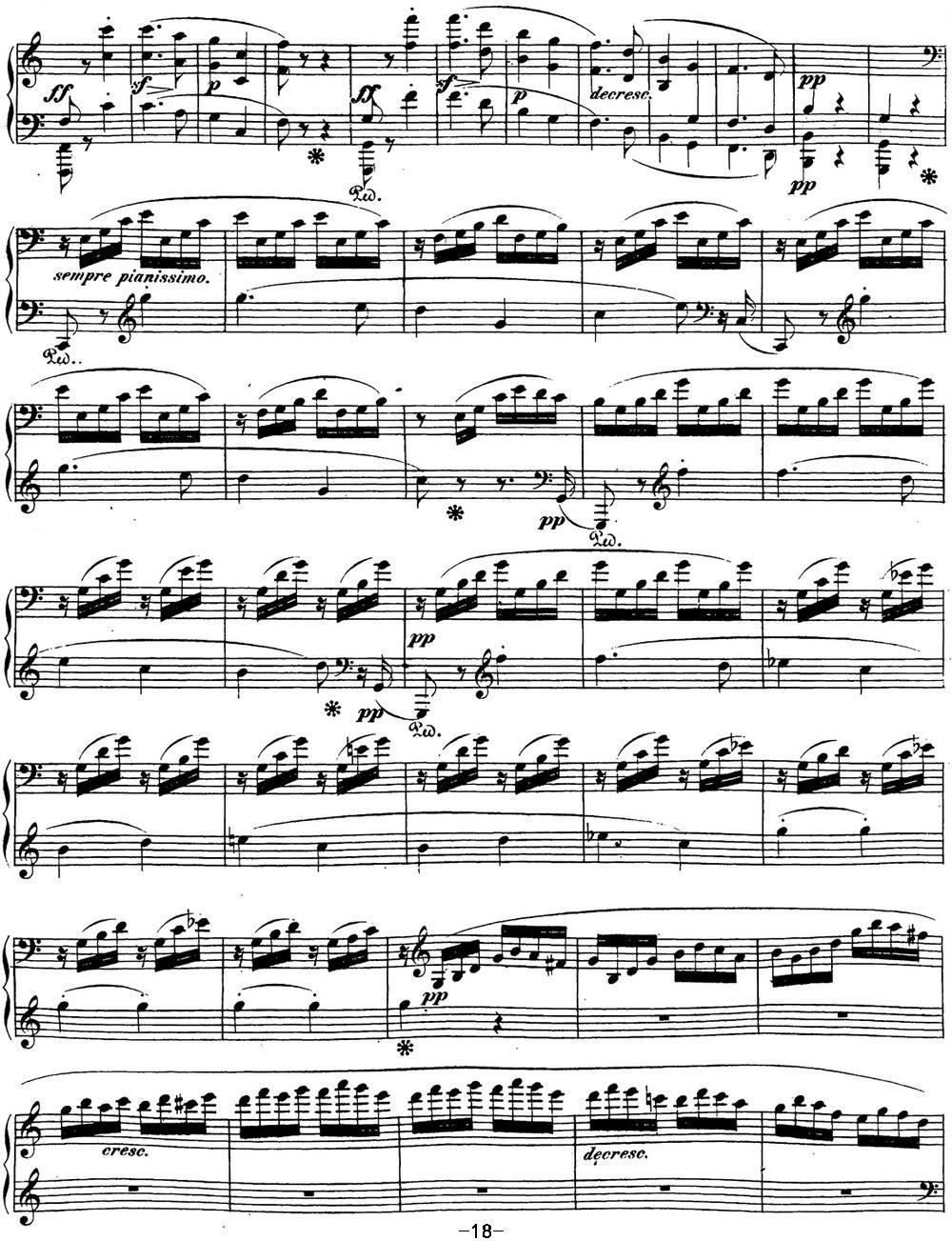 贝多芬钢琴奏鸣曲21 黎明（华尔斯坦） C大调 Op.53 C major钢琴曲谱（图18）