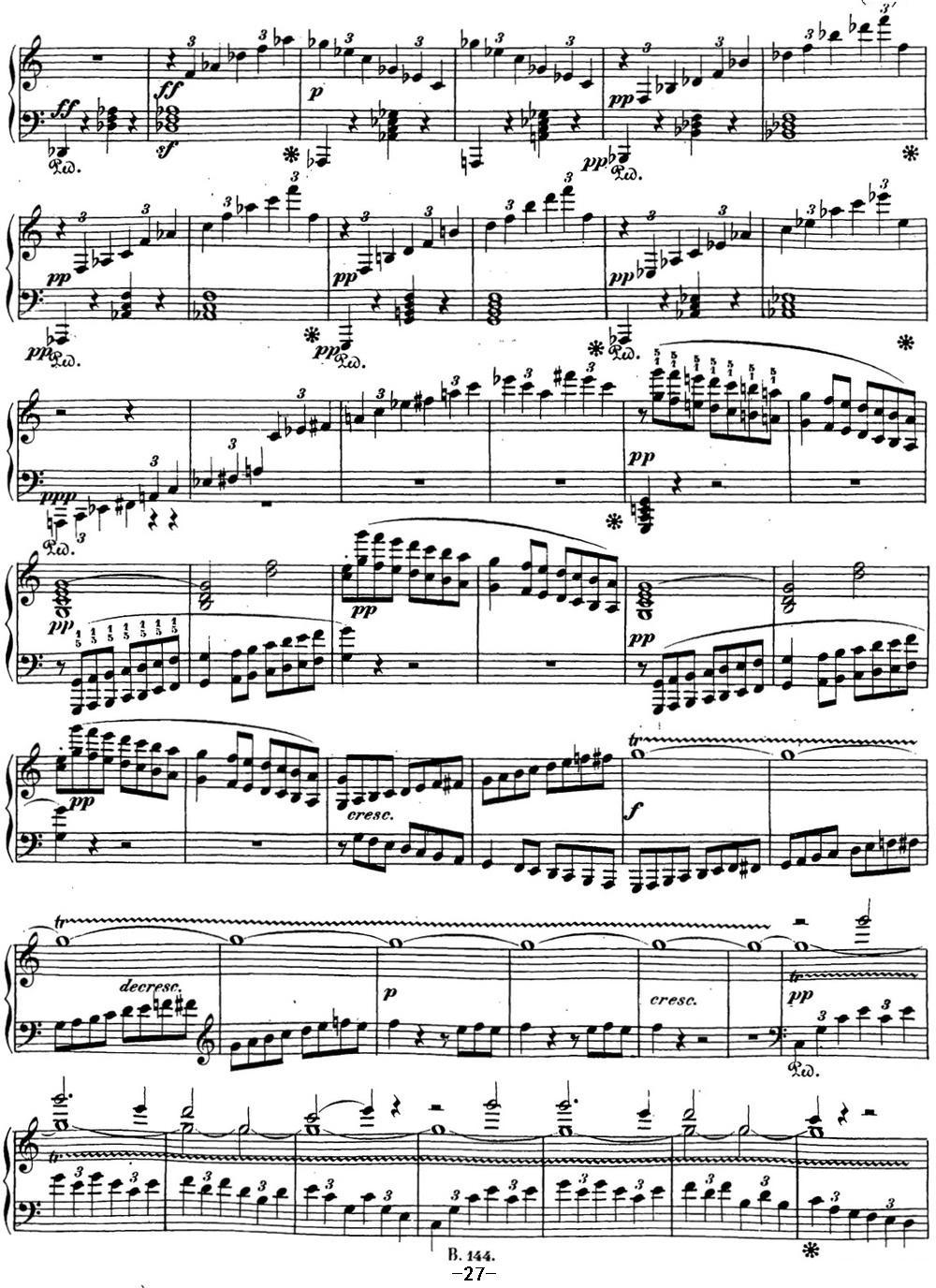 贝多芬钢琴奏鸣曲21 黎明（华尔斯坦） C大调 Op.53 C major钢琴曲谱（图27）