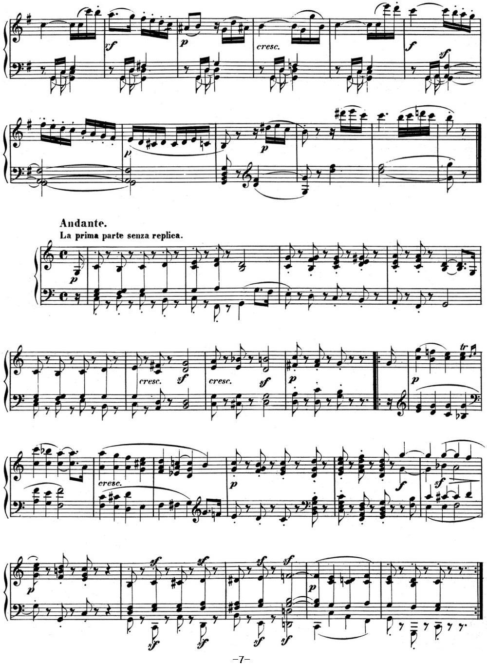 贝多芬钢琴奏鸣曲10 G大调 Op.14 No.2 G major钢琴曲谱（图7）