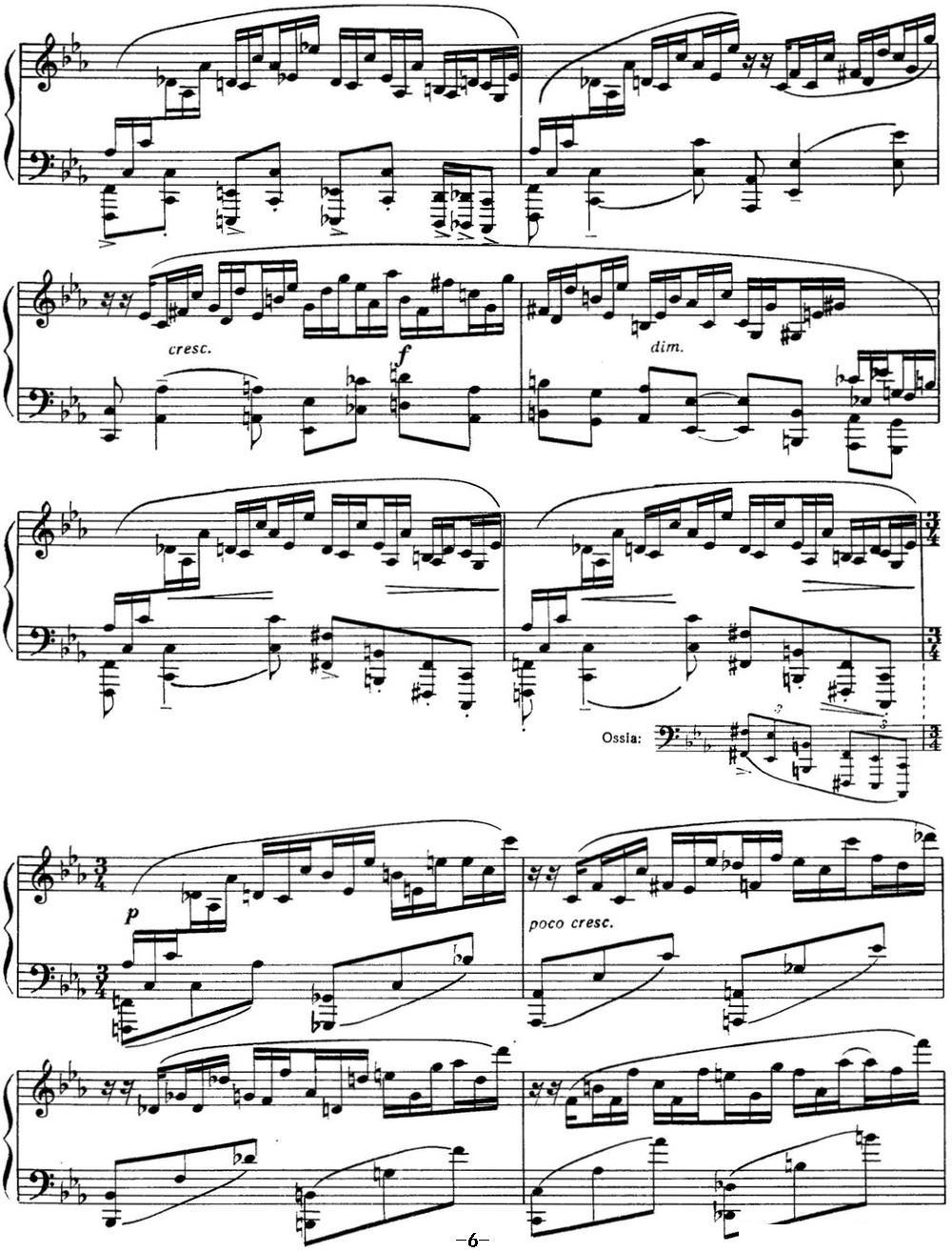 拉赫玛尼诺夫 音画练习曲9或10 Etudes tableaux Op.39 No.1钢琴曲谱（图6）