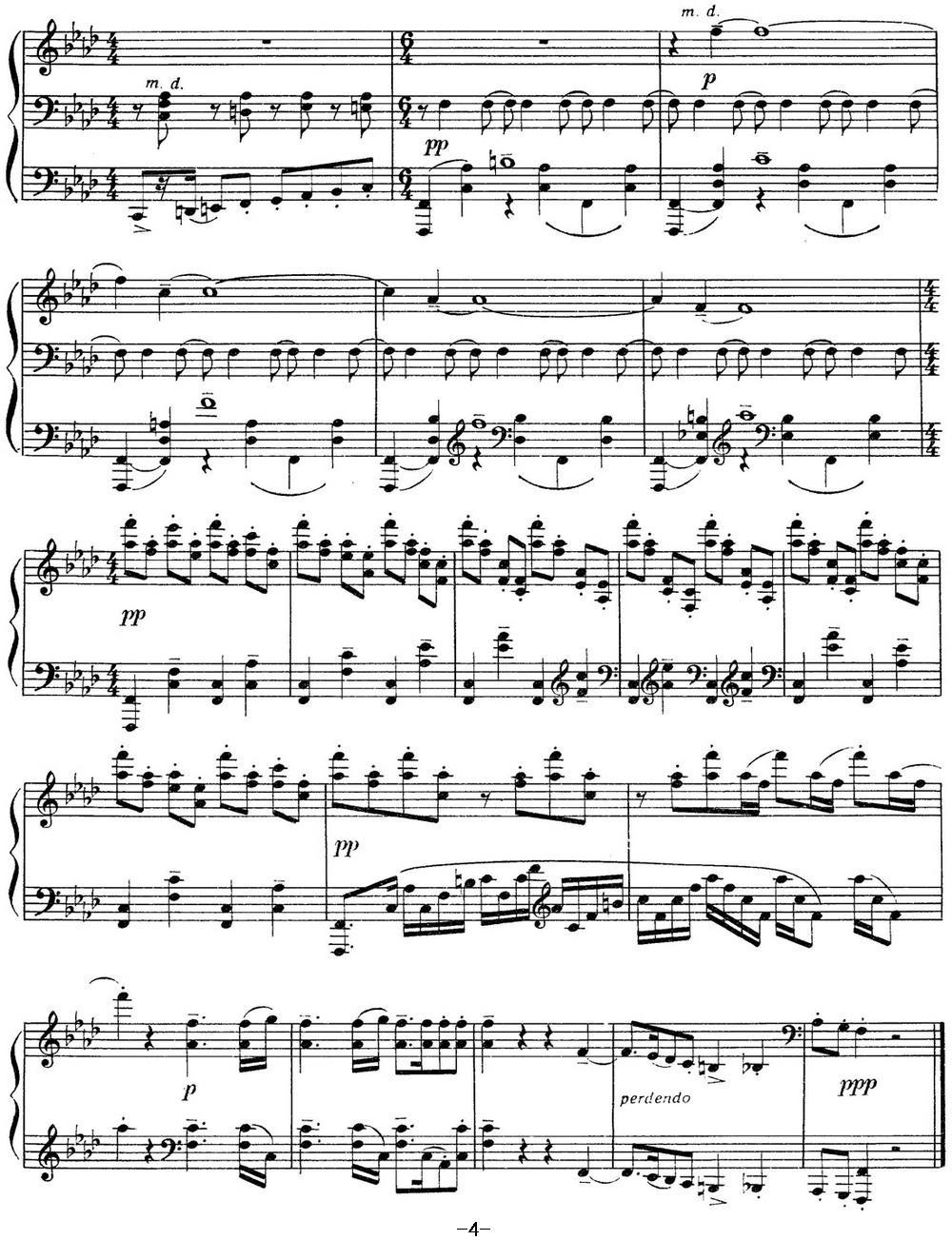 拉赫玛尼诺夫 音画练习曲1 Etudes tableaux Op.33 No.1钢琴曲谱（图4）