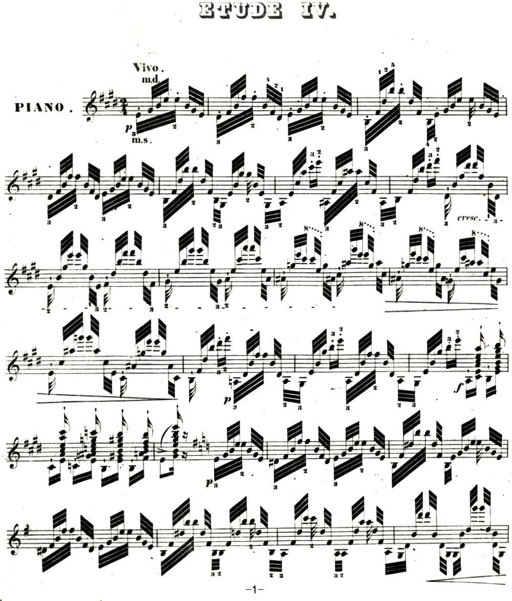 李斯特帕格尼尼大练习曲4钢琴曲谱（图1）