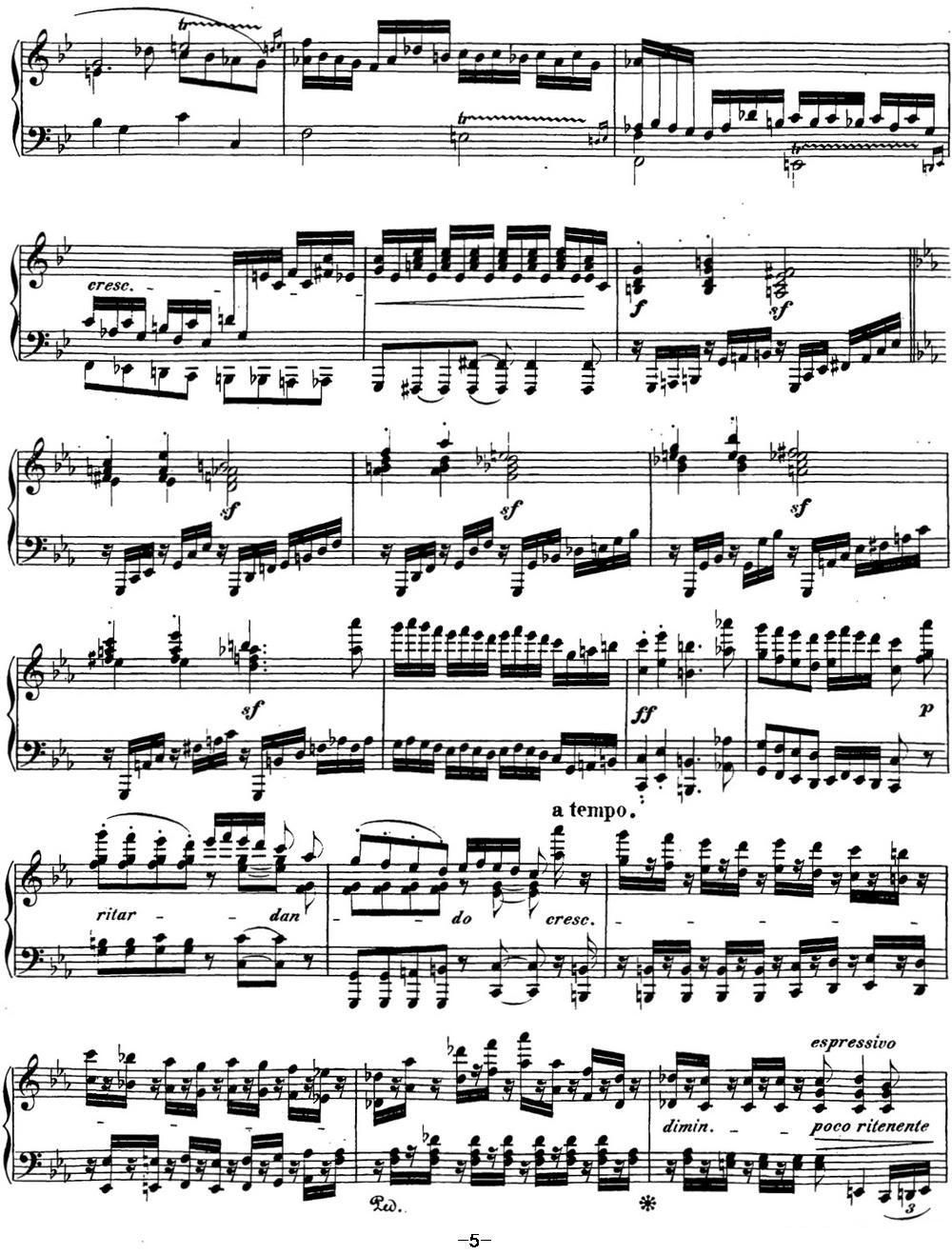 贝多芬钢琴奏鸣曲32 c小调 Op.111 C minor钢琴曲谱（图5）