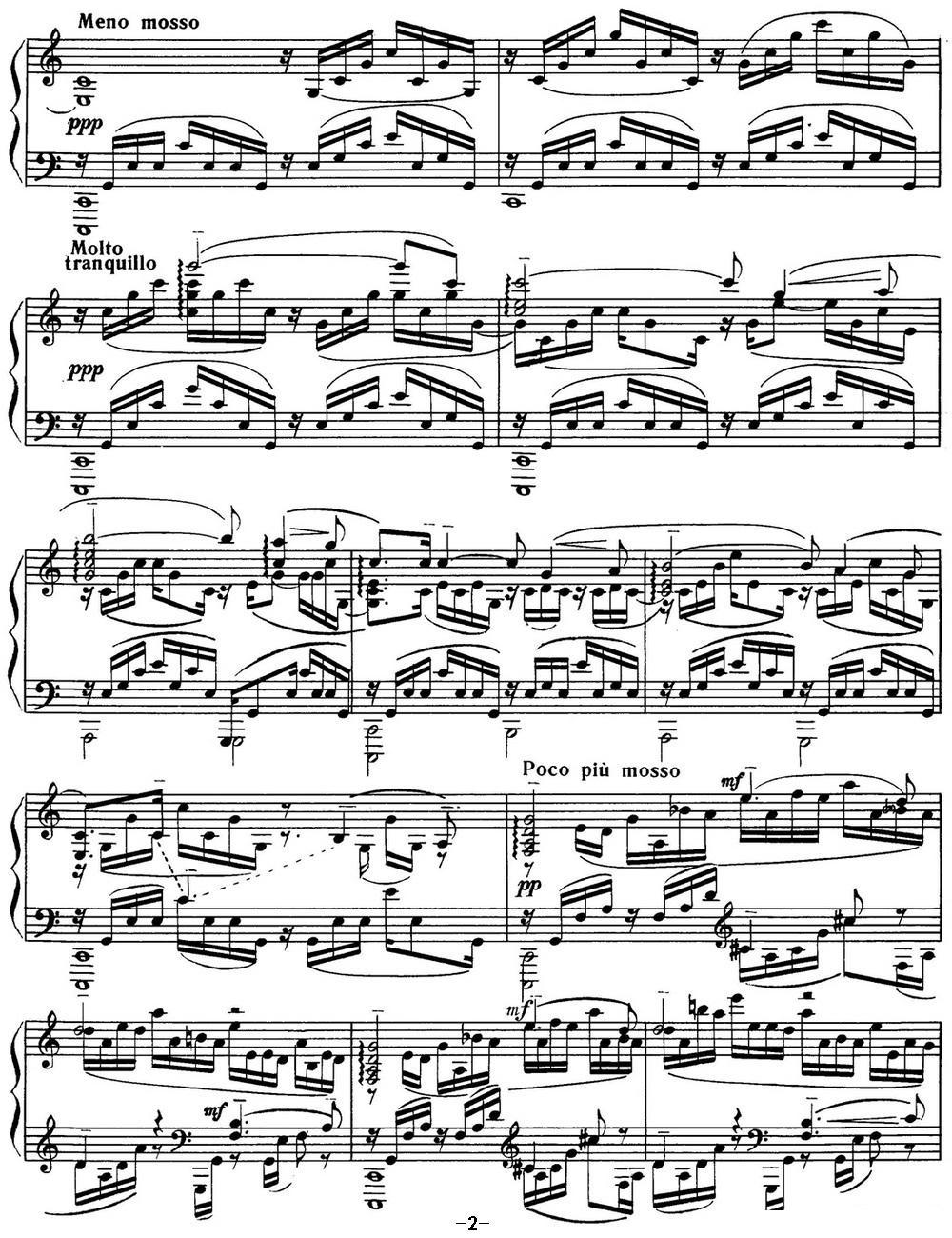 拉赫玛尼诺夫 音画练习曲3 Etudes tableaux Op.33 No.3钢琴曲谱（图2）