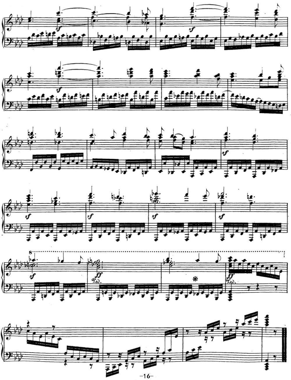 贝多芬钢琴奏鸣曲31 降A大调 Op.110 A-flat major钢琴曲谱（图16）