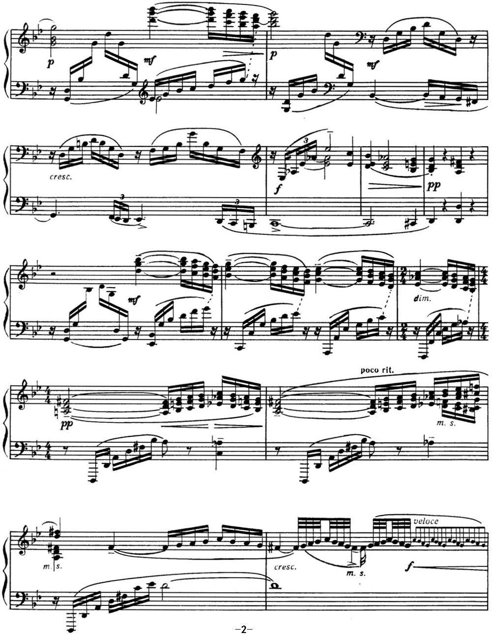 拉赫玛尼诺夫 音画练习曲7或8 Etudes tableaux Op.33 No.7钢琴曲谱（图2）