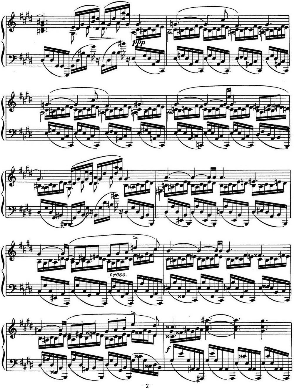 斯克里亚宾 钢琴练习曲 Op.42 No.5 Alexander Scriabin Etudes钢琴曲谱（图2）