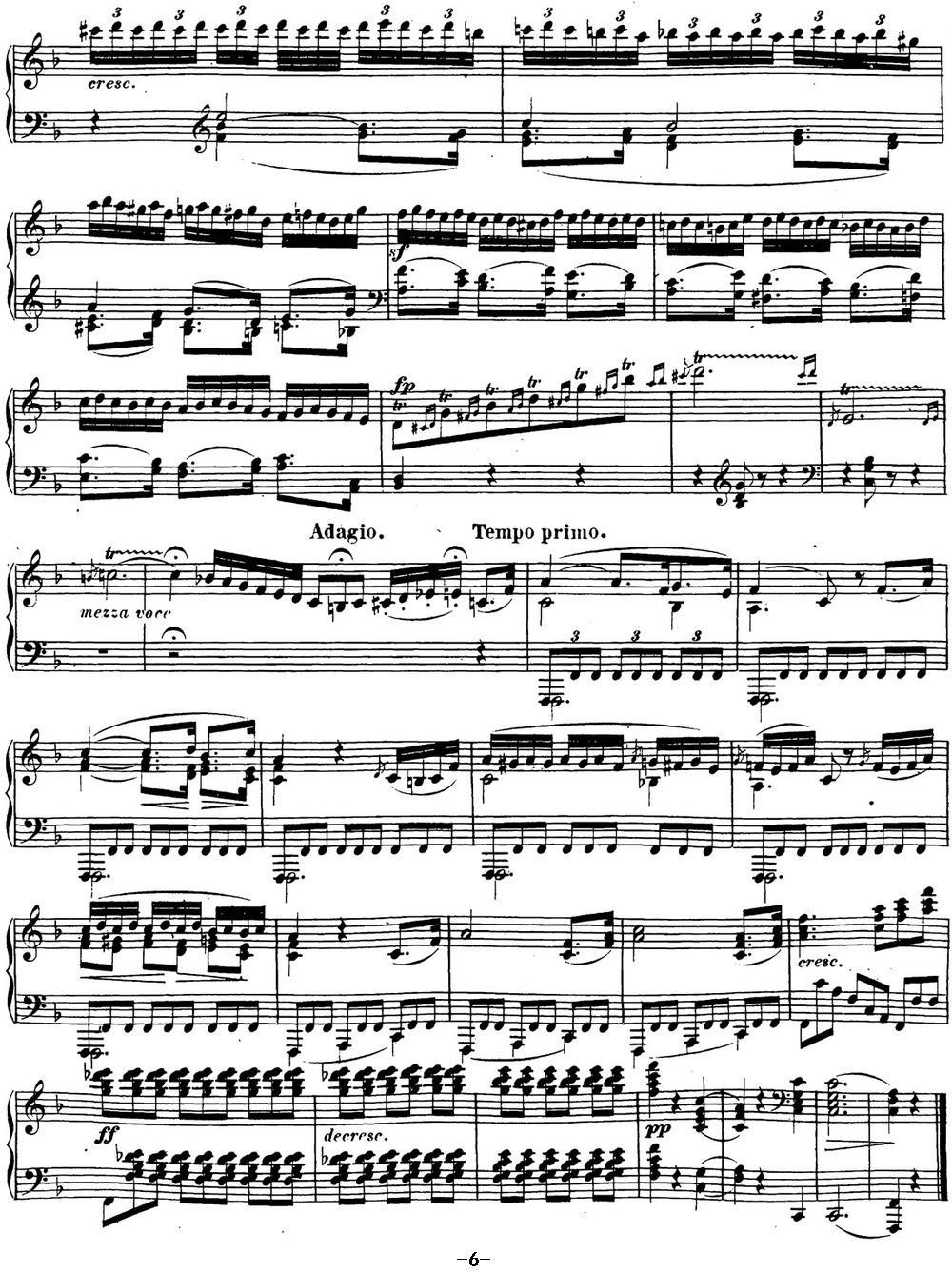 贝多芬钢琴奏鸣曲22 F大调 Op.54 F major钢琴曲谱（图6）