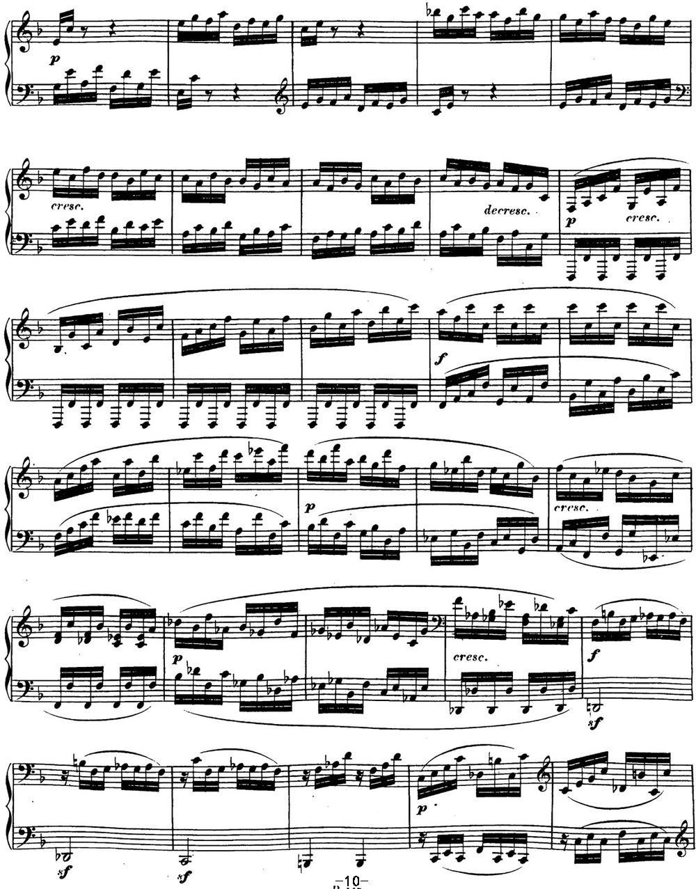 贝多芬钢琴奏鸣曲22 F大调 Op.54 F major钢琴曲谱（图10）