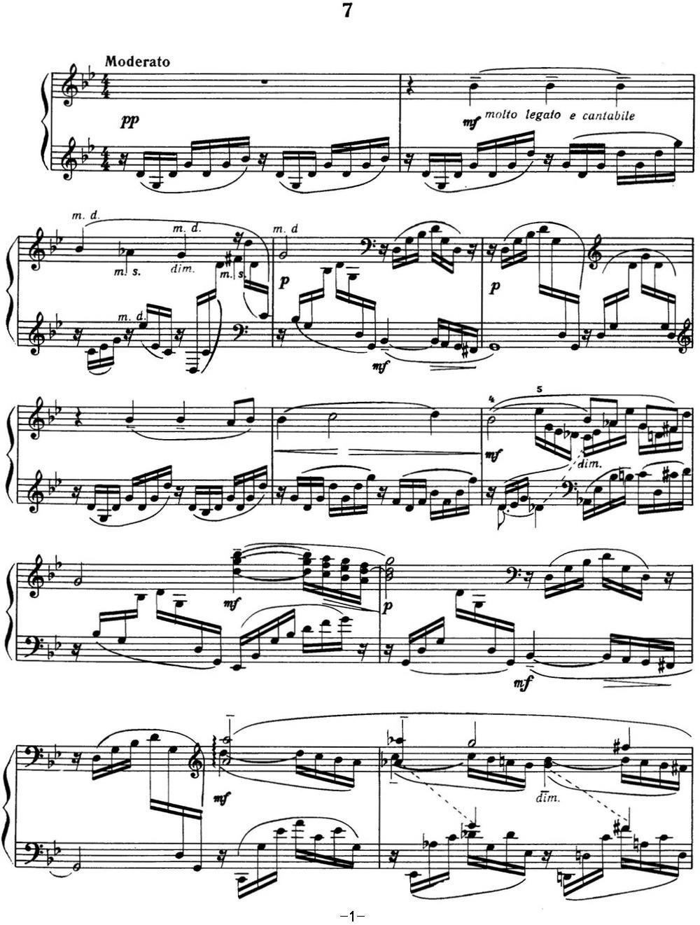 拉赫玛尼诺夫 音画练习曲7或8 Etudes tableaux Op.33 No.7钢琴曲谱（图1）