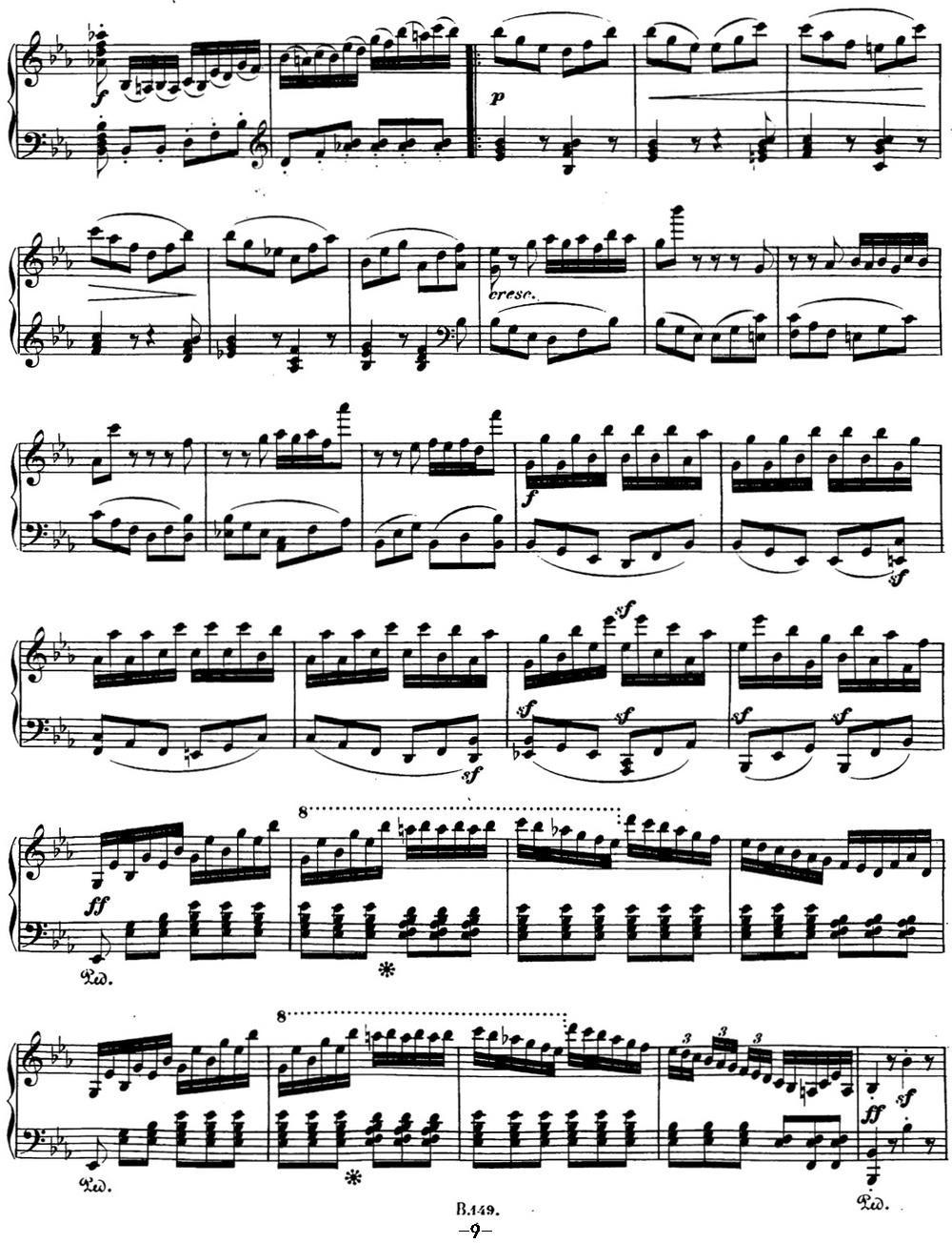 贝多芬钢琴奏鸣曲26 告别 降E大调 Op.81a E-flat major钢琴曲谱（图9）