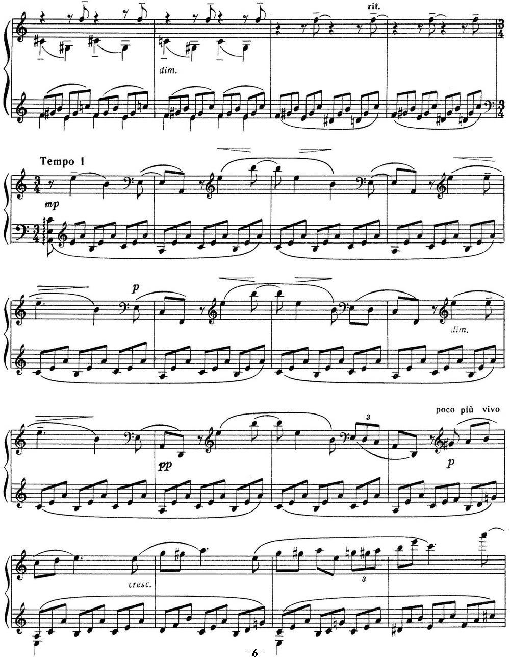 拉赫玛尼诺夫 音画练习曲10或11 Etudes tableaux Op.39 No.2钢琴曲谱（图6）