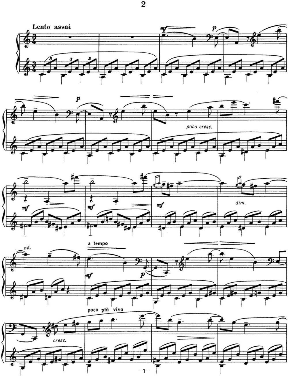 拉赫玛尼诺夫 音画练习曲10或11 Etudes tableaux Op.39 No.2钢琴曲谱（图1）