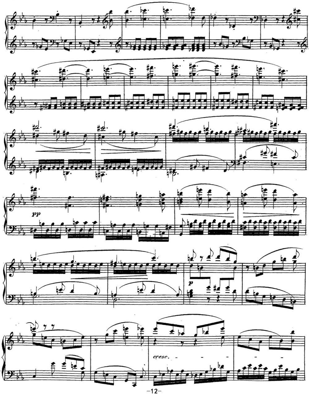 贝多芬钢琴奏鸣曲26 告别 降E大调 Op.81a E-flat major钢琴曲谱（图12）