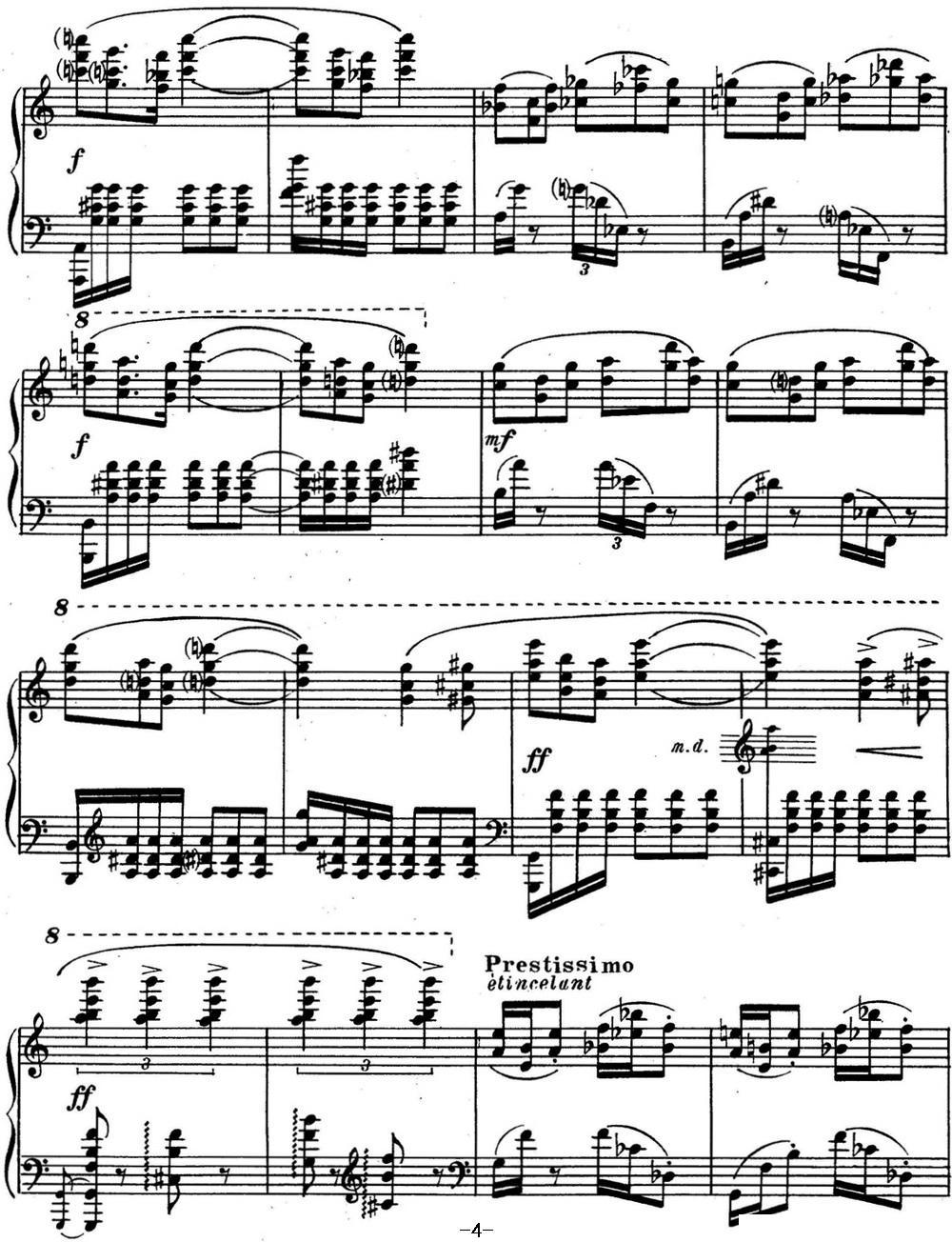斯克里亚宾 钢琴练习曲 Op.65 No.3钢琴曲谱（图4）