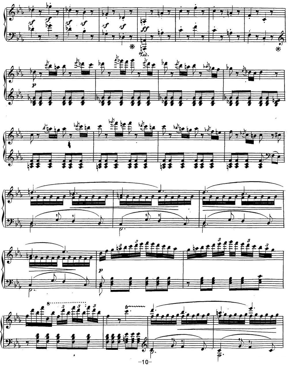 贝多芬钢琴奏鸣曲26 告别 降E大调 Op.81a E-flat major钢琴曲谱（图10）