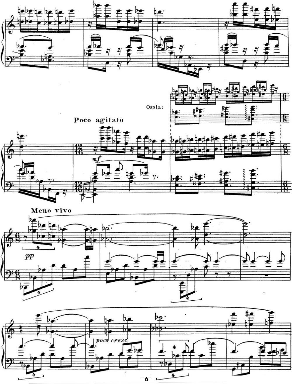 斯克里亚宾 钢琴练习曲 Op.65 No.1钢琴曲谱（图6）