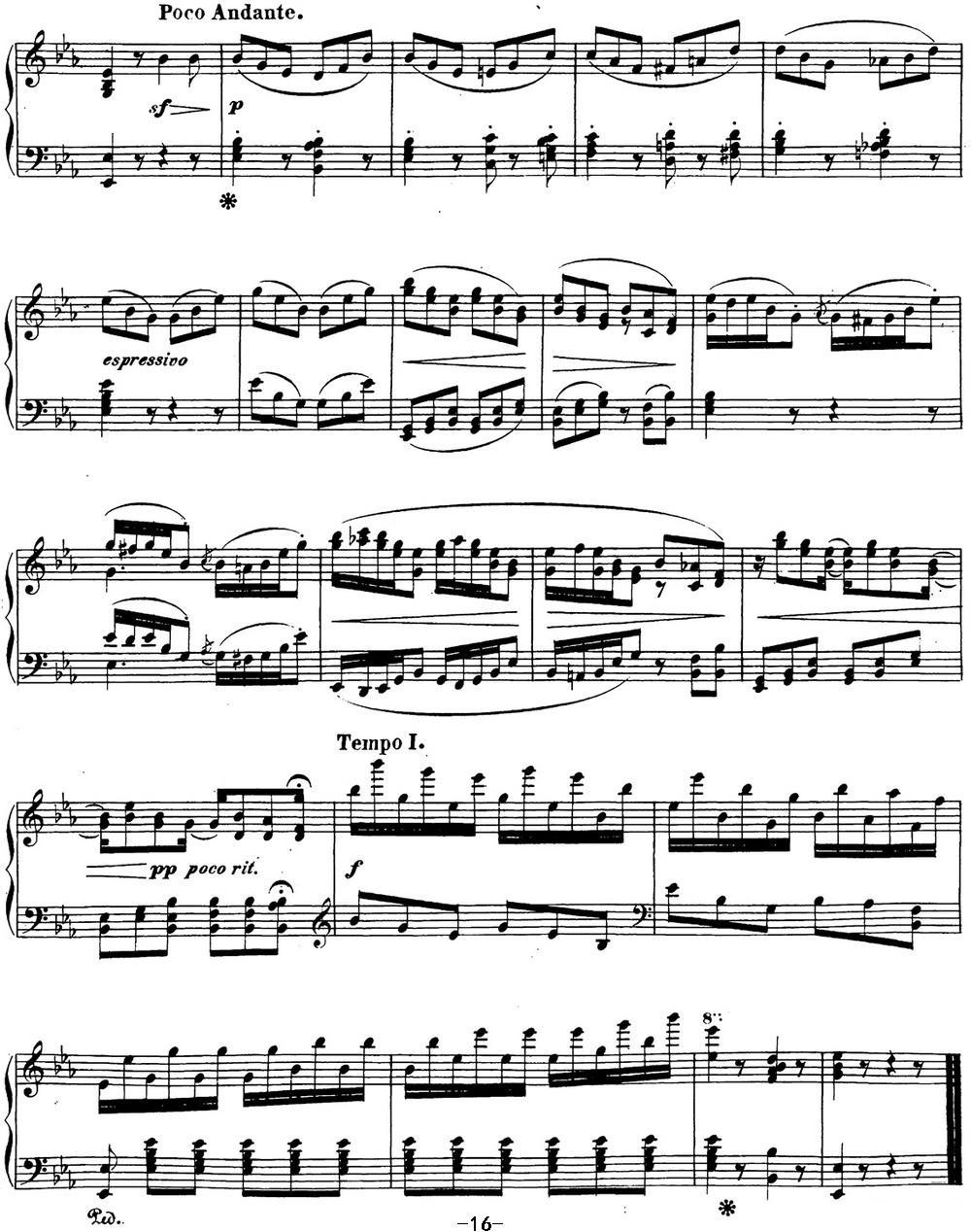 贝多芬钢琴奏鸣曲26 告别 降E大调 Op.81a E-flat major钢琴曲谱（图16）