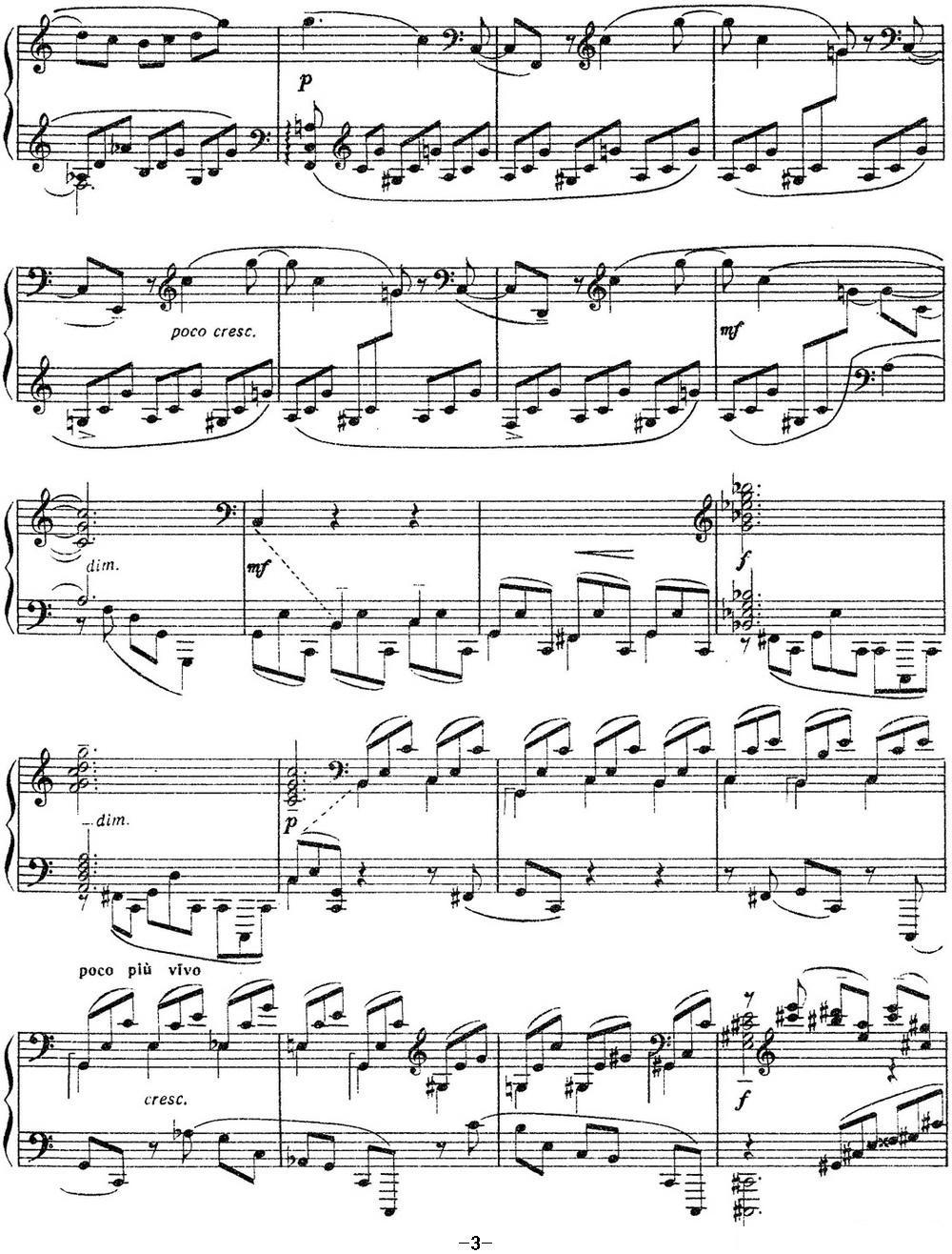 拉赫玛尼诺夫 音画练习曲10或11 Etudes tableaux Op.39 No.2钢琴曲谱（图3）
