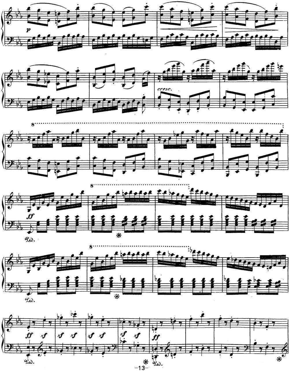 贝多芬钢琴奏鸣曲26 告别 降E大调 Op.81a E-flat major钢琴曲谱（图13）
