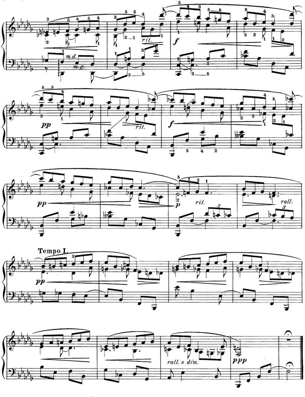 希曼诺夫斯基 9首钢琴前奏曲 Op.1 No.4钢琴曲谱（图2）