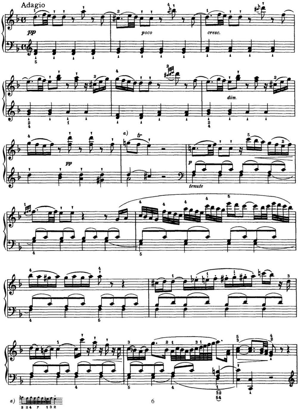 海顿 钢琴奏鸣曲 Hob XVI 24 in D major钢琴曲谱（图6）