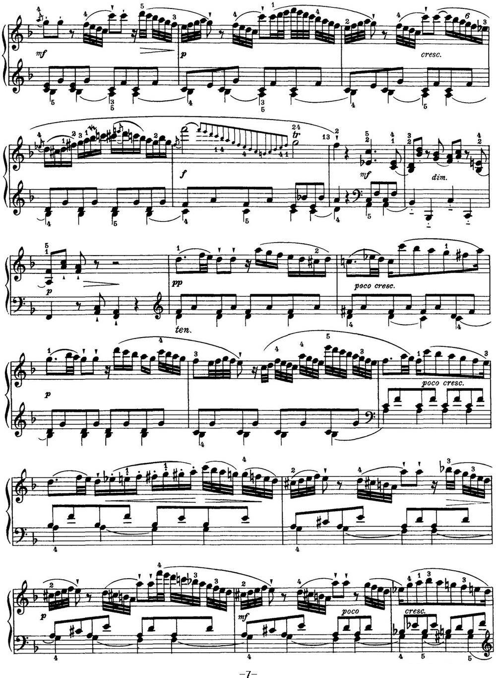 海顿 钢琴奏鸣曲 Hob XVI 24 in D major钢琴曲谱（图7）