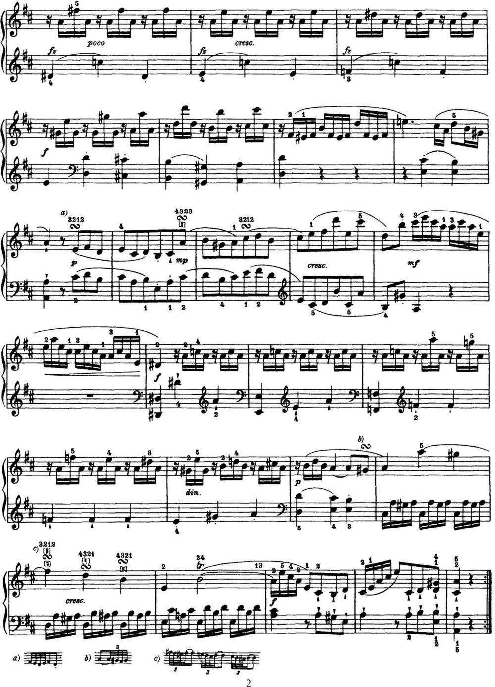 海顿 钢琴奏鸣曲 Hob XVI 24 in D major钢琴曲谱（图2）