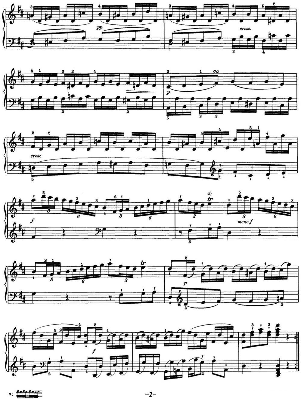 海顿 钢琴奏鸣曲 Hob XVI 32 in B minor钢琴曲谱（图2）