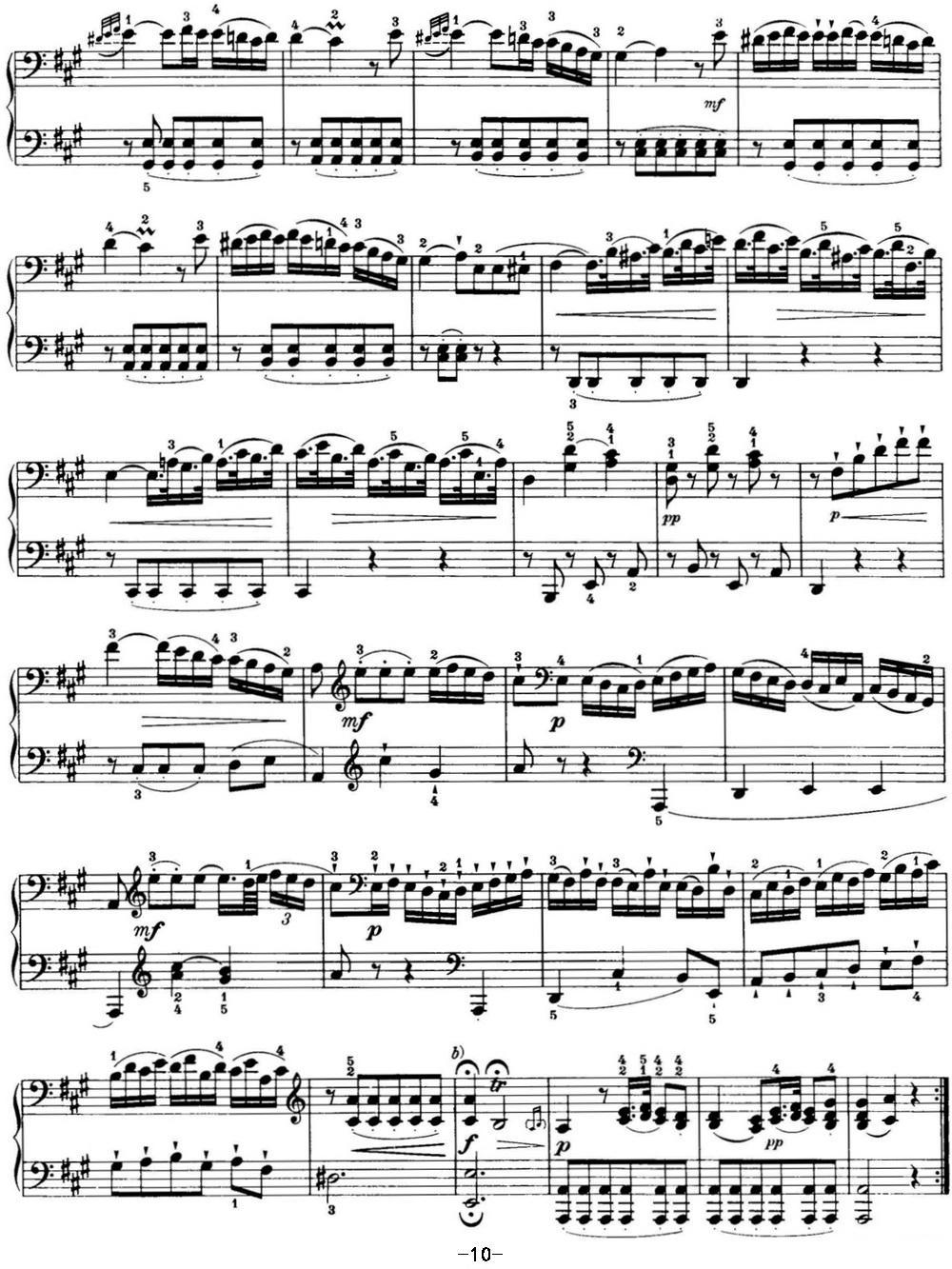 海顿 钢琴奏鸣曲 Hob XVI 19 Divertimento D major钢琴曲谱（图10）