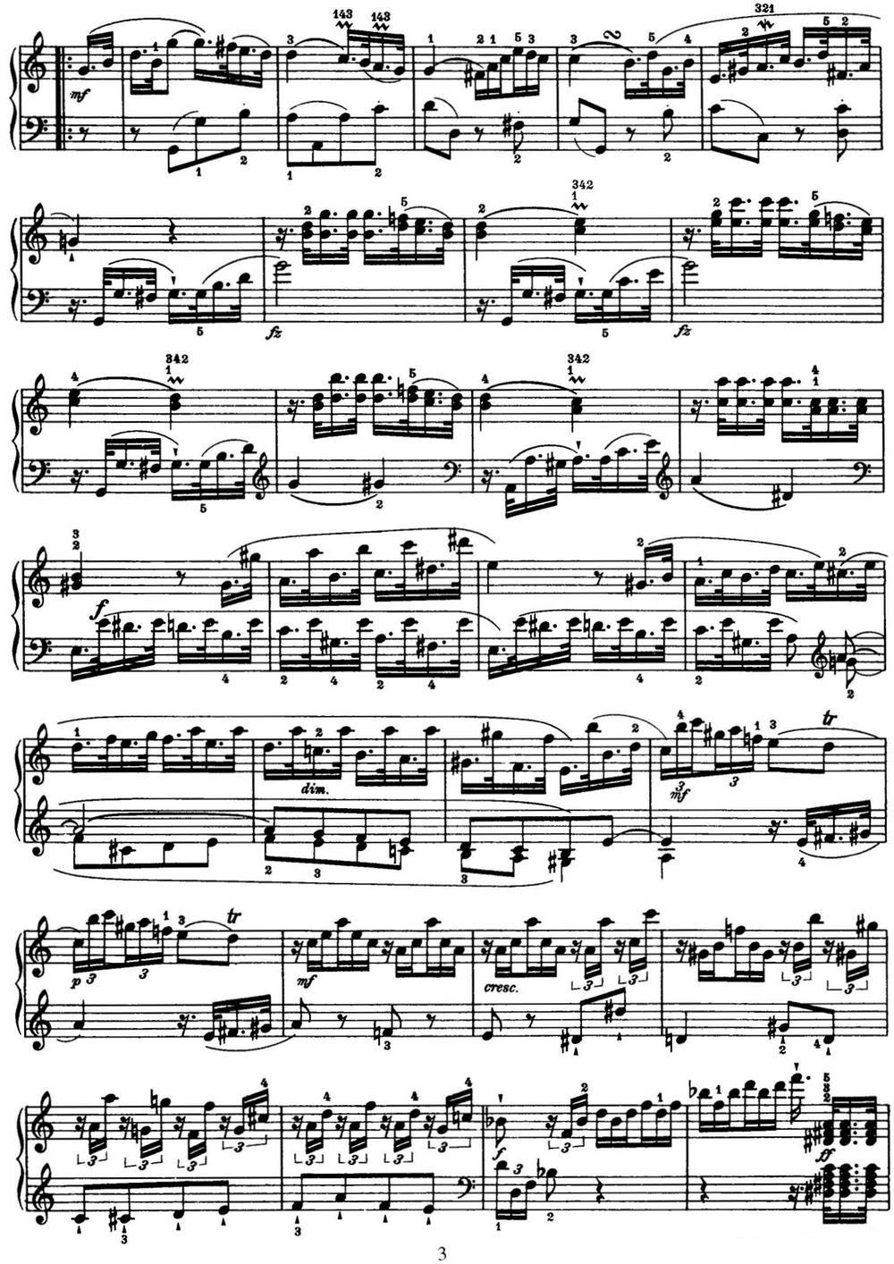 海顿 钢琴奏鸣曲 Hob XVI 21 in C major钢琴曲谱（图3）