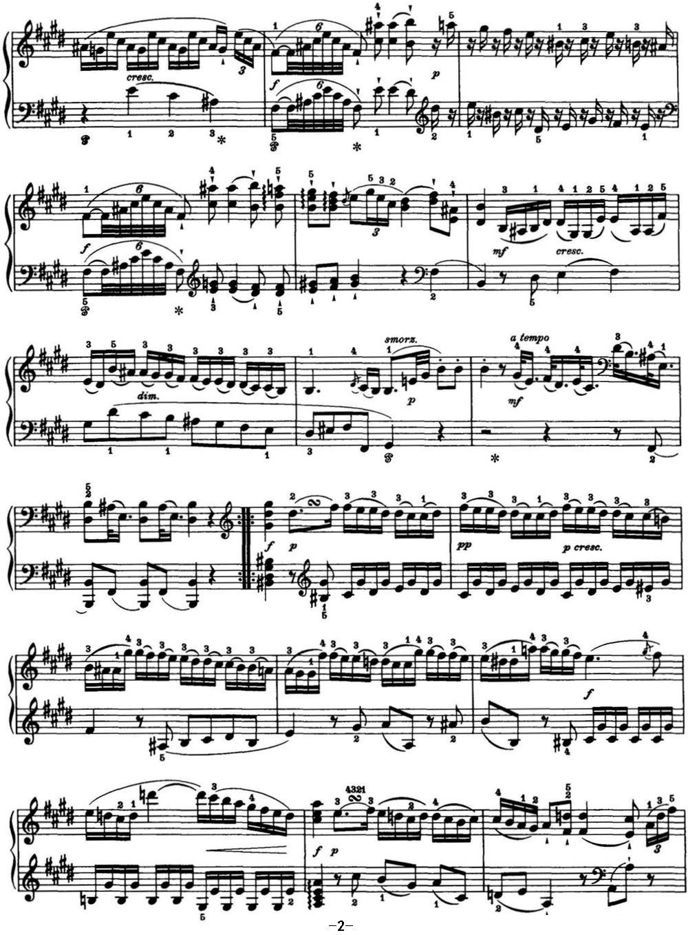 海顿 钢琴奏鸣曲 Hob XVI 22 in E major钢琴曲谱（图2）