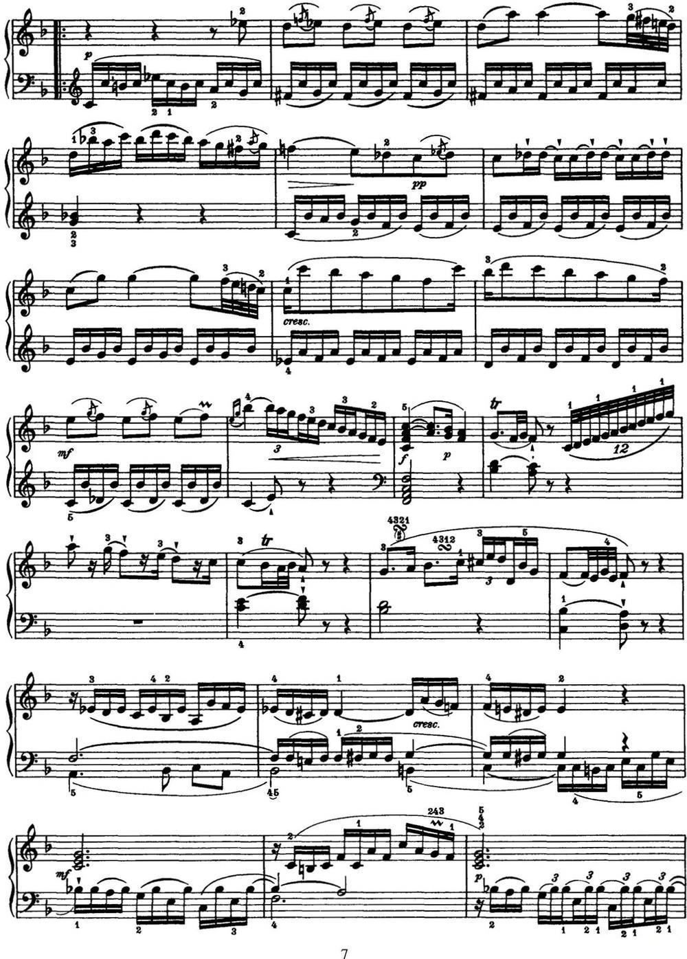 海顿 钢琴奏鸣曲 Hob XVI 21 in C major钢琴曲谱（图7）