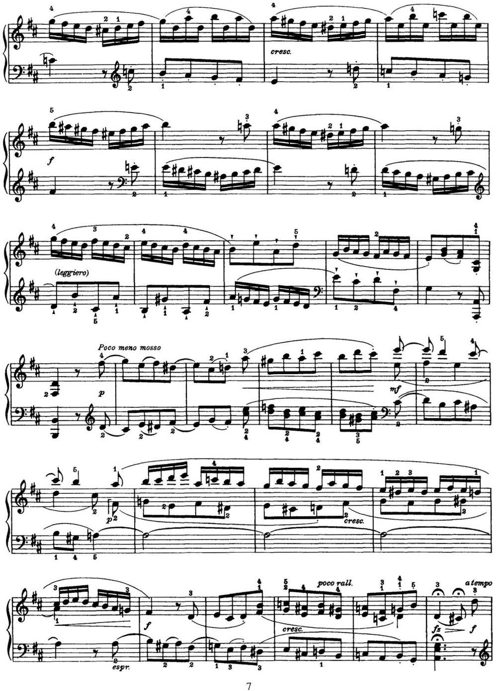 海顿 钢琴奏鸣曲 Hob XVI 42 in D major钢琴曲谱（图7）