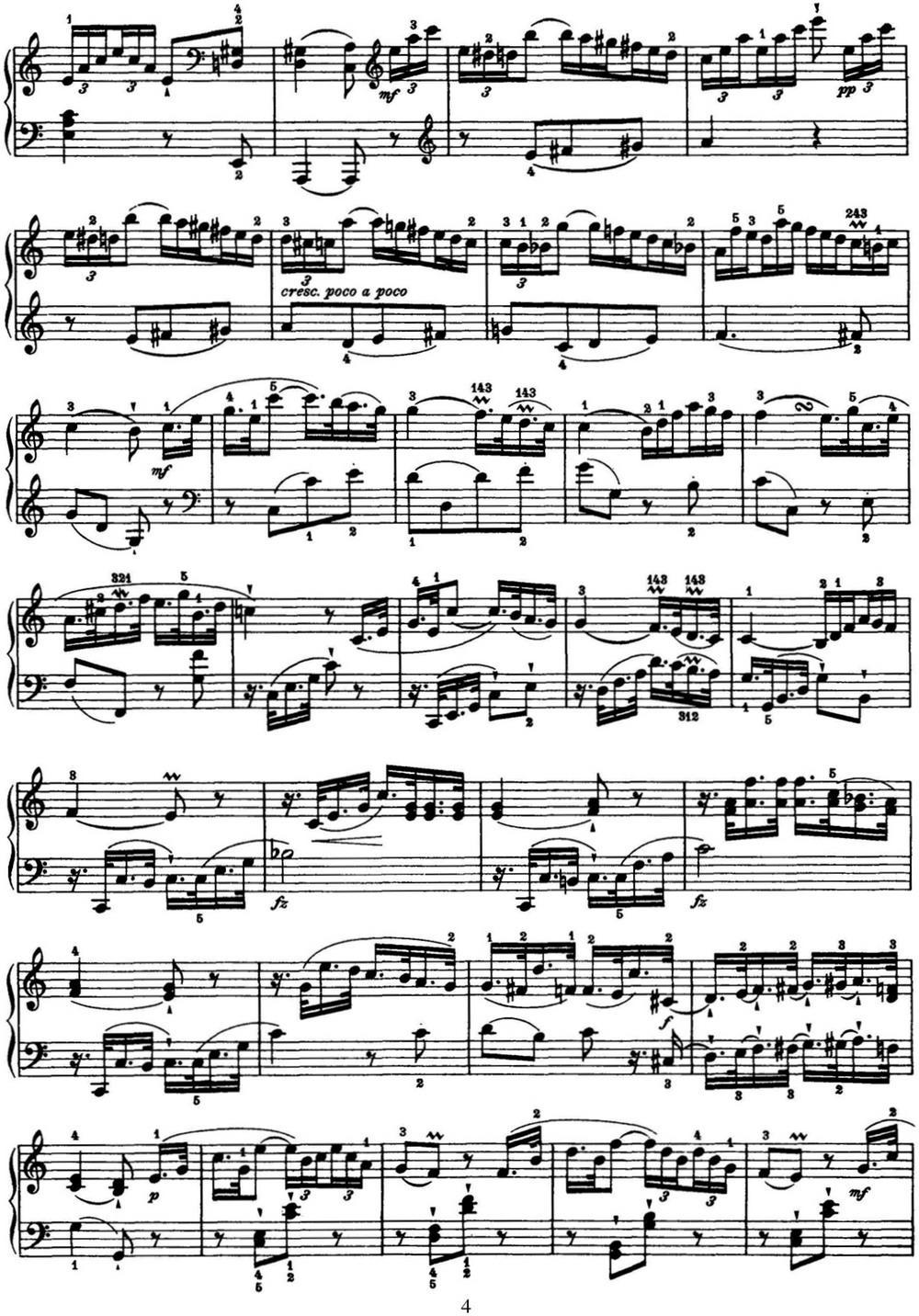 海顿 钢琴奏鸣曲 Hob XVI 21 in C major钢琴曲谱（图4）
