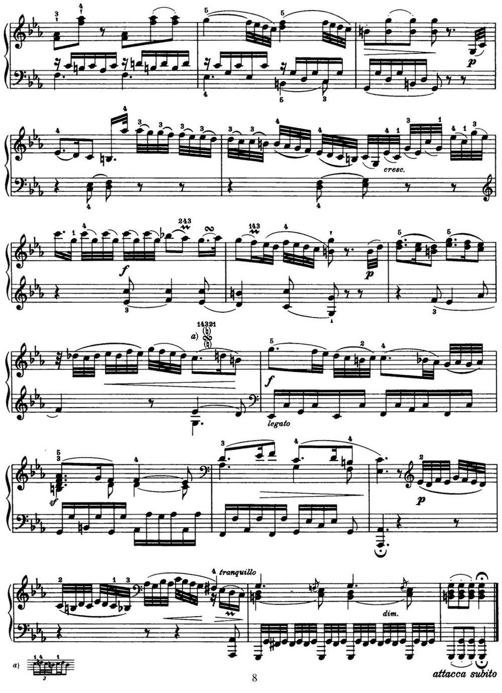 海顿 钢琴奏鸣曲 Hob XVI 38 in E-flat major钢琴曲谱（图8）