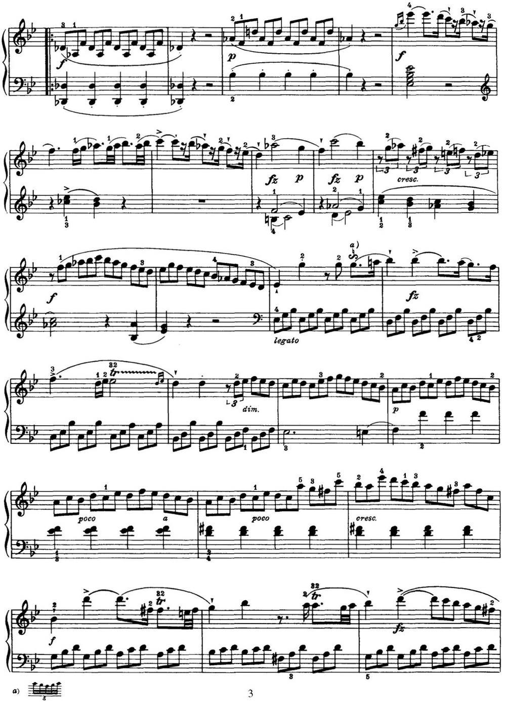 海顿 钢琴奏鸣曲 Hob XVI 41 in B-flat major钢琴曲谱（图3）