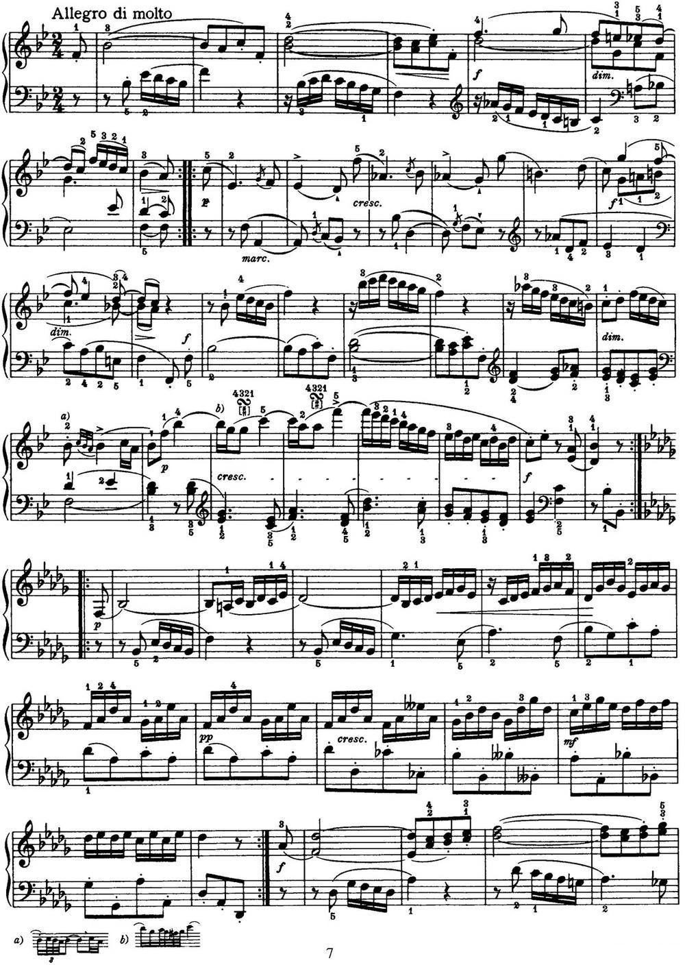 海顿 钢琴奏鸣曲 Hob XVI 41 in B-flat major钢琴曲谱（图7）