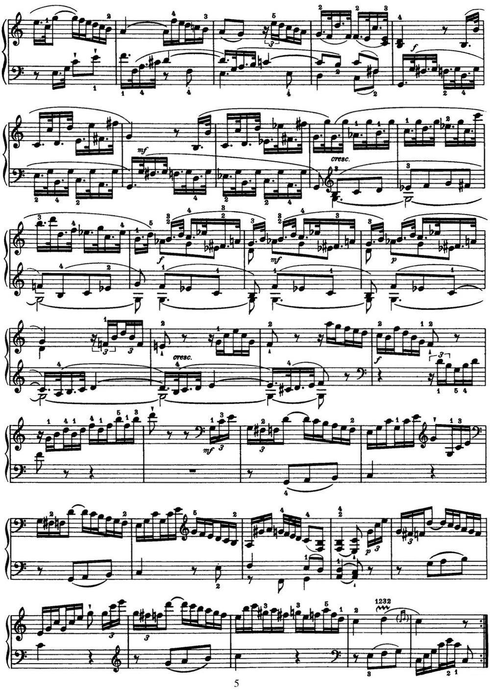 海顿 钢琴奏鸣曲 Hob XVI 21 in C major钢琴曲谱（图5）