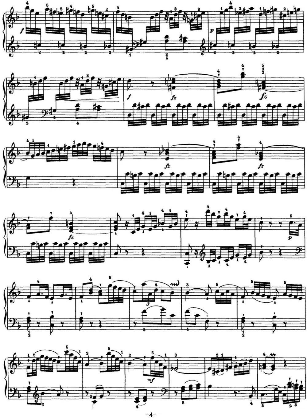 海顿 钢琴奏鸣曲 Hob XVI 23 in F major钢琴曲谱（图4）