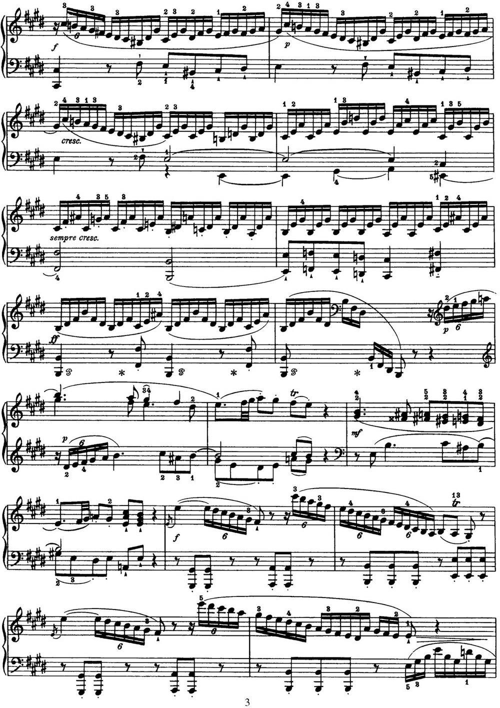 海顿 钢琴奏鸣曲 Hob XVI 31 in E major钢琴曲谱（图3）