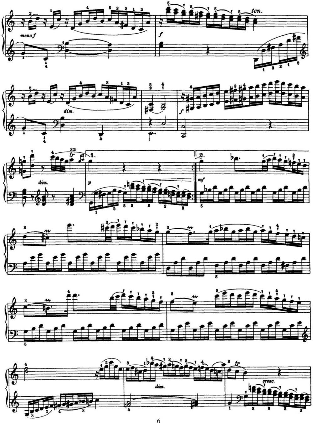 海顿 钢琴奏鸣曲 Hob XVI 39 in G major钢琴曲谱（图6）