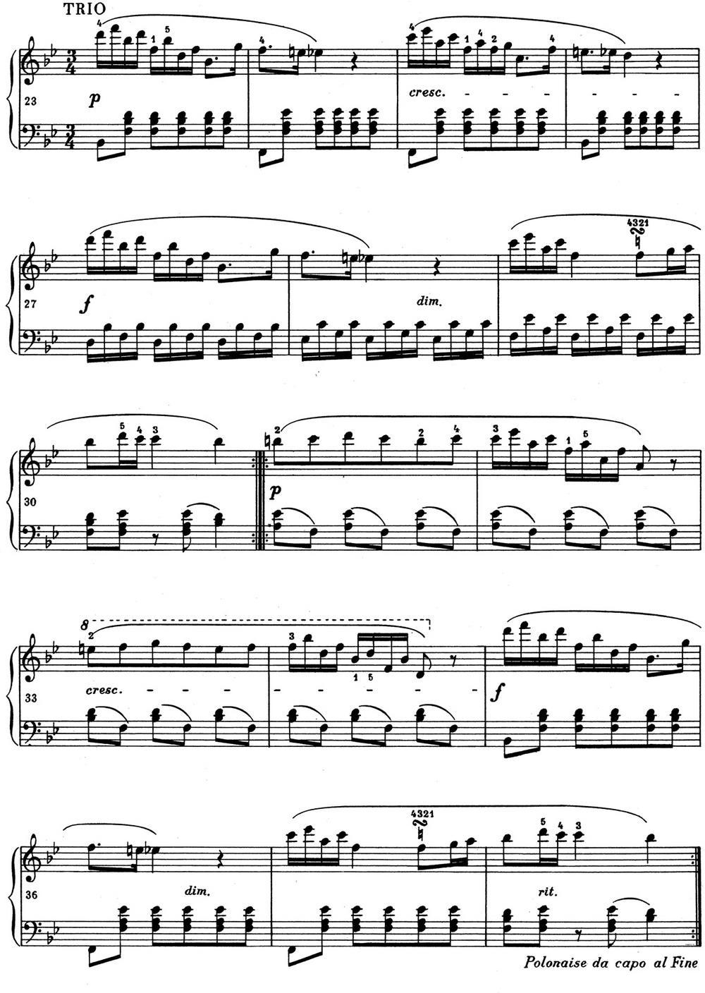 肖邦 波兰舞曲 Op.posth.S.1 No.1 g小调钢琴曲谱（图2）