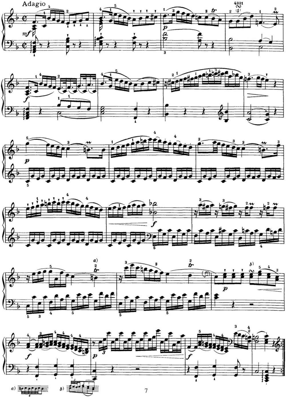 海顿 钢琴奏鸣曲 Hob XVI 35 in C major钢琴曲谱（图7）
