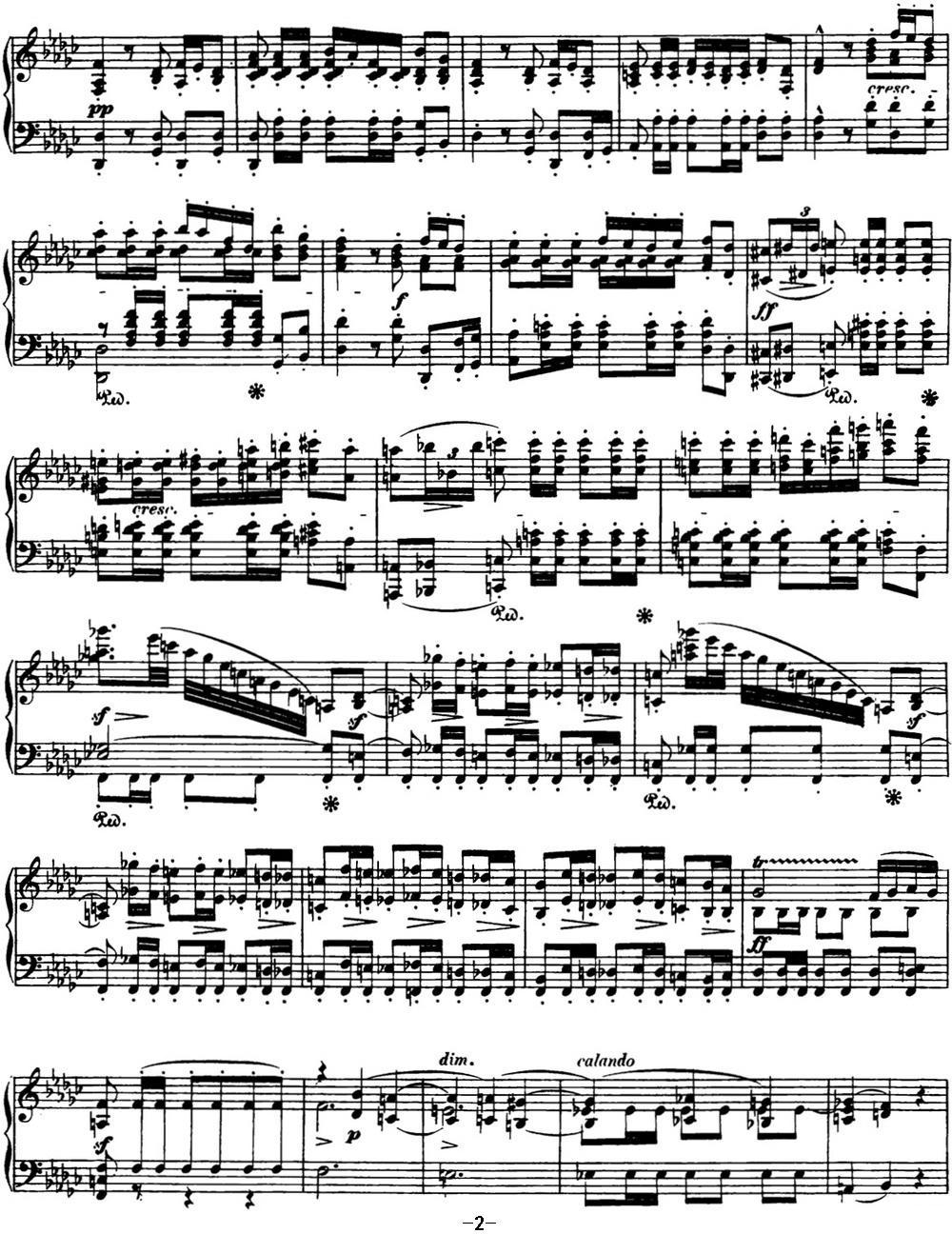 肖邦 波兰舞曲 Op.26 No.2 降e小调 Polonaise钢琴曲谱（图2）