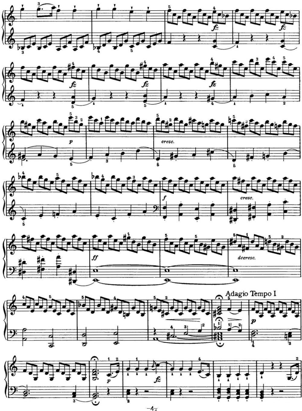 海顿 钢琴奏鸣曲 Hob XVI 35 in C major钢琴曲谱（图4）
