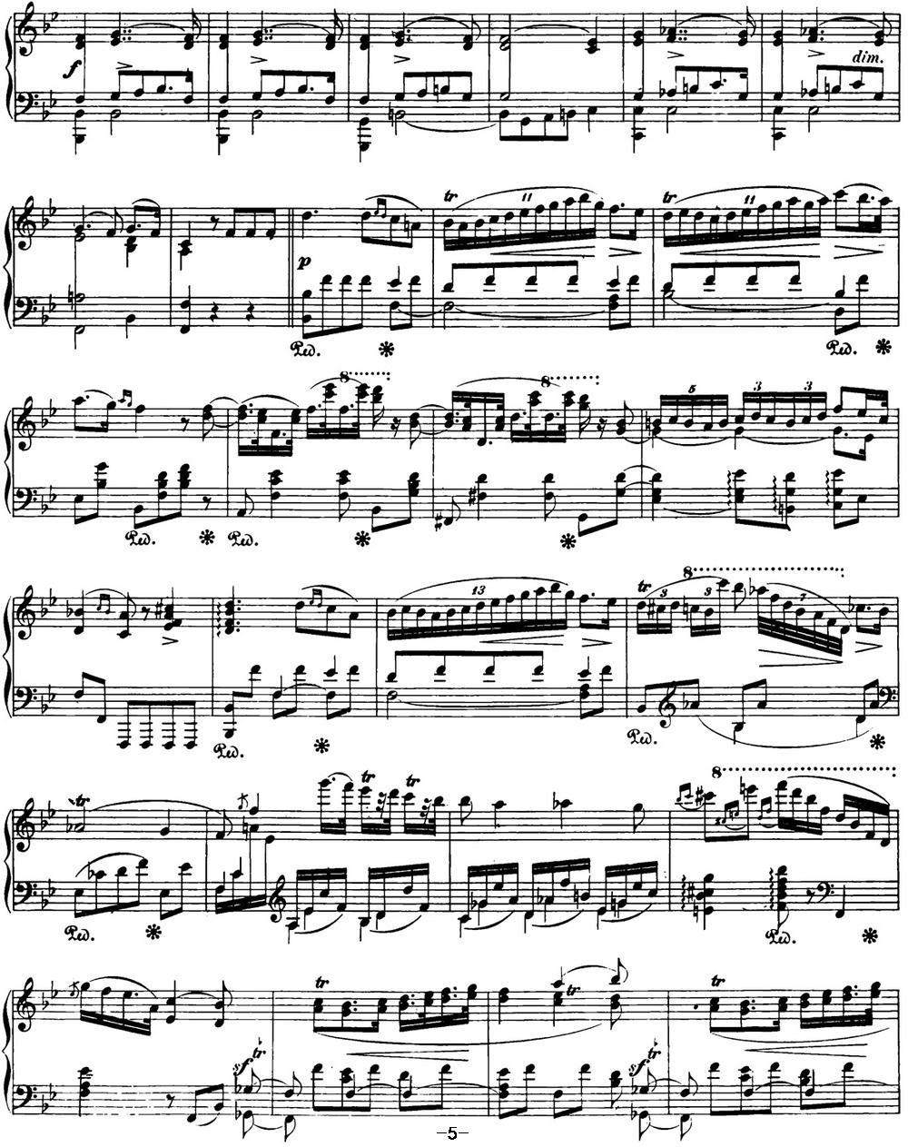 肖邦 波兰舞曲 Op.posth.71 No.2 降B大调钢琴曲谱（图5）