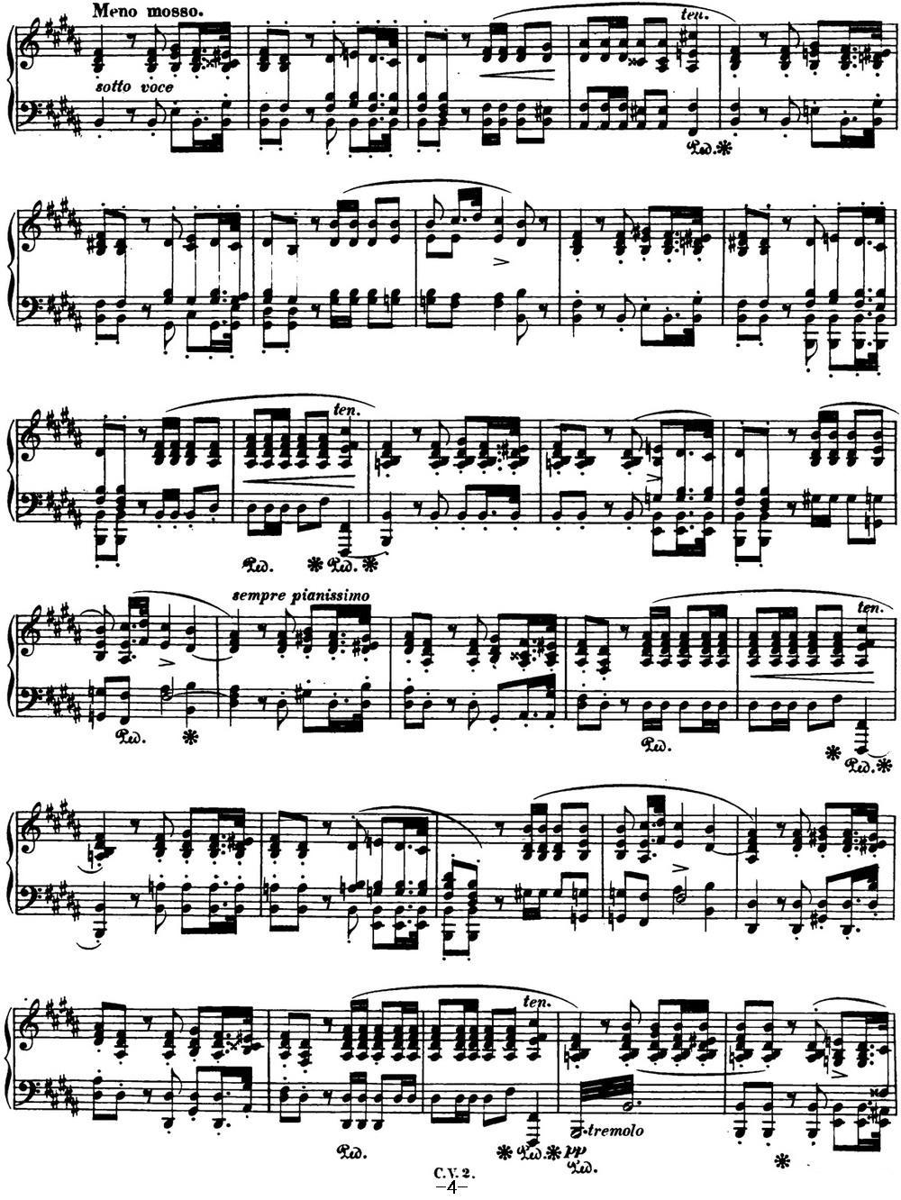 肖邦 波兰舞曲 Op.26 No.2 降e小调 Polonaise钢琴曲谱（图4）
