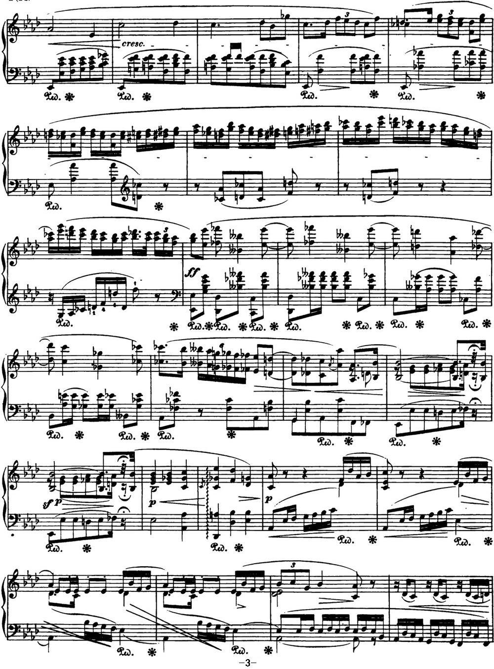 肖邦 幻想波兰舞曲 Op.61 降A大调 Polonaise钢琴曲谱（图3）